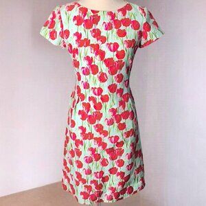 Leggiadro Tulip design Cap Sleeve Knee Length Dress Size 4